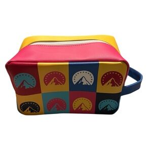 nwot Paramount Studios Cosmetic Toiletry Makeup Bag Travel Rectangular‎ Colorful